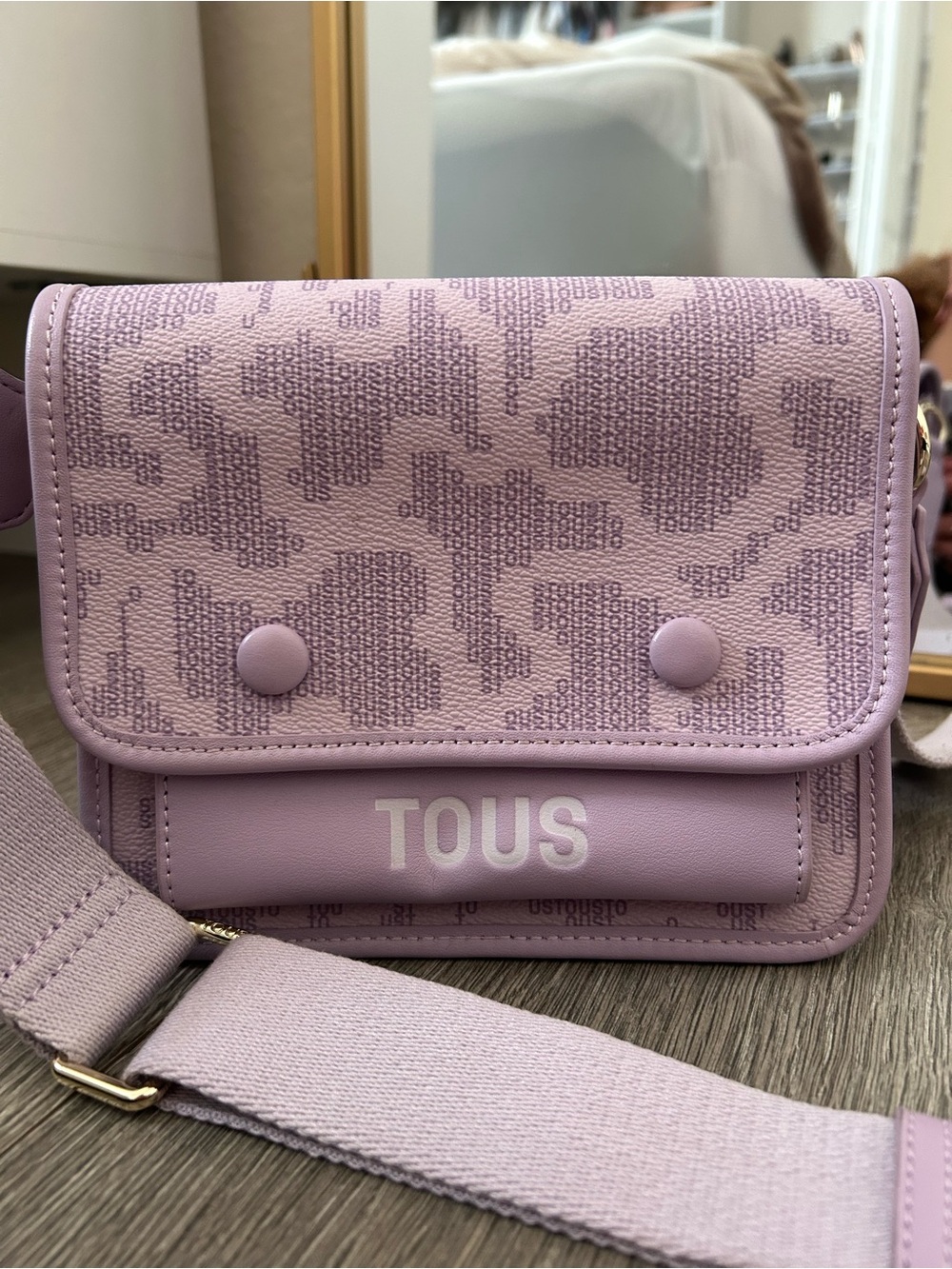 TOUS Lavender Lilac Crossbody Bag